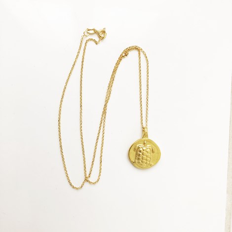 14K Yellow Turtle Necklace 18 inch | Christopher's Fine Jewelry