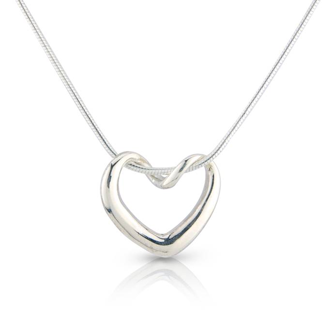 Brilliance Hollow Heart Pendant Necklace | Blomdahl USA